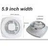 220V 4/6/7inch silence Ventilating Strong Exhaust Extractor Fan for Window Wall Bathroom Toilet Kitchen Mounted 110/150/180mm ► Photo 2/6