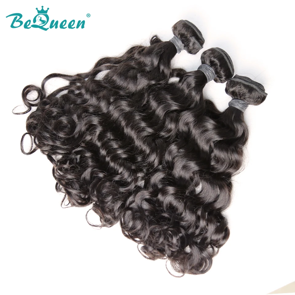 Bequeen необработанной воды волна натуральная волос человеческих волосы бразильские волосы 1 шт./лот 3 шт./лот 4 шт./лот