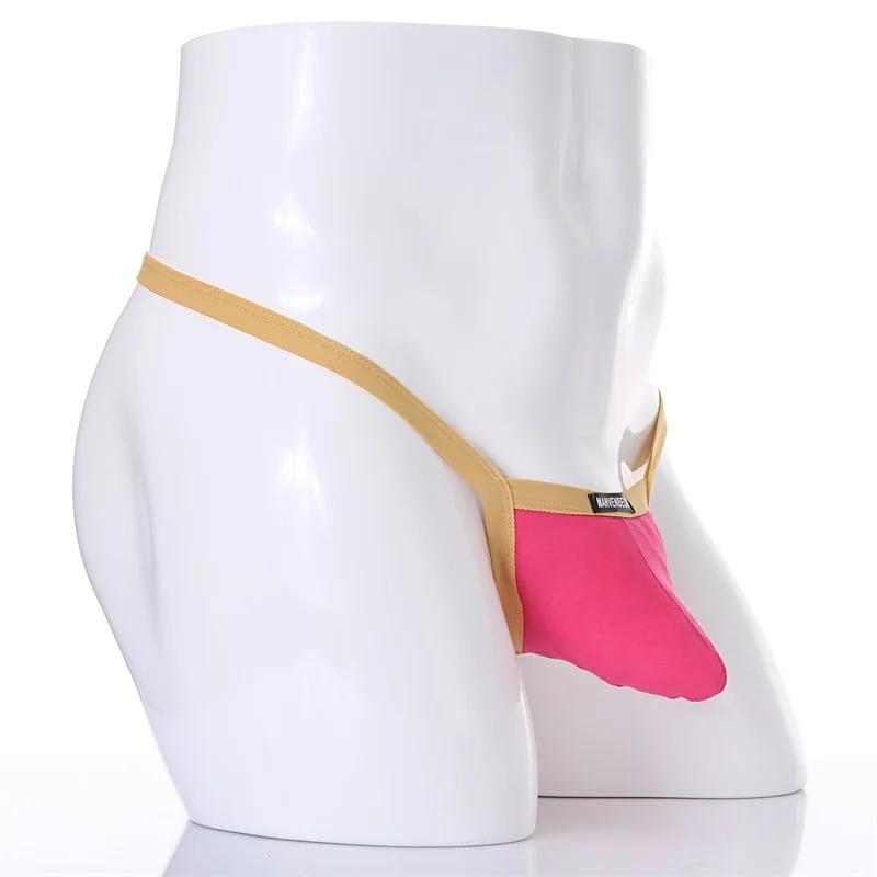 

2018 Breathable Bluge Pouch Comfy Exotic T-back 9 Colors Men Sexy Underwear G-string Thong Underpants Bottom Shorts