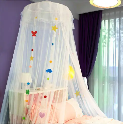 Прекрасный принцесса девочка мальчик декоративный купол постельные принадлежности сетчатый навес 3 цвета