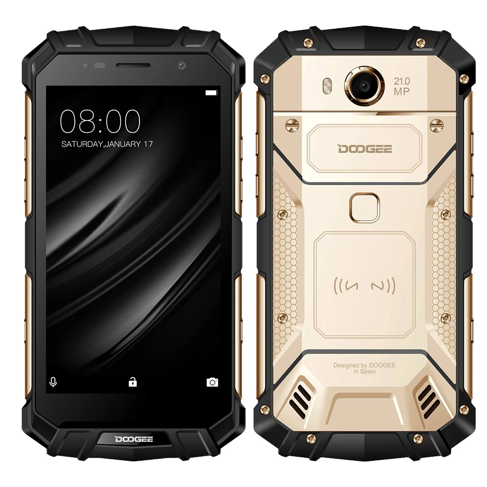 Doogee S60 IP68 Водонепроницаемый мобильного телефона 5580 мАч n Беспроводной заряда 6 ГБ+ 64 Гб 21MP 5," FHD ГЛОНАСС NFC отпечатков пальцев 4G смартфон