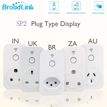 

Broadlink Original WiFi Smart Socket SP2 Work with Alexa Google Home ZA IN BR UK AU EU Plug Smart Home APP Remote Control