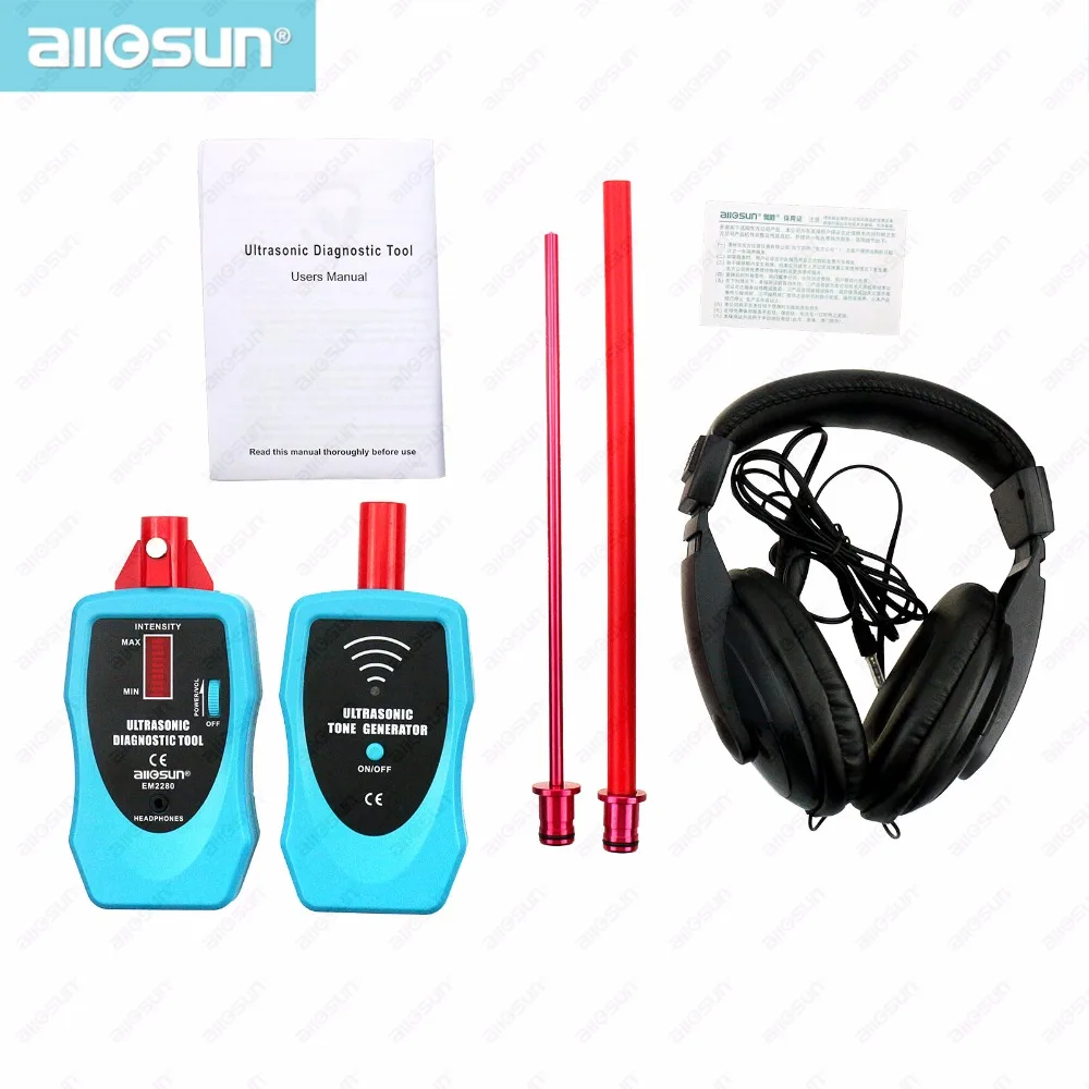 Ultrasonic Diagnostic Tool Multifunction  Leak Detector Gas Liquid Leak Detector Machine Fault Diagnostic Tool All-sun EM2280