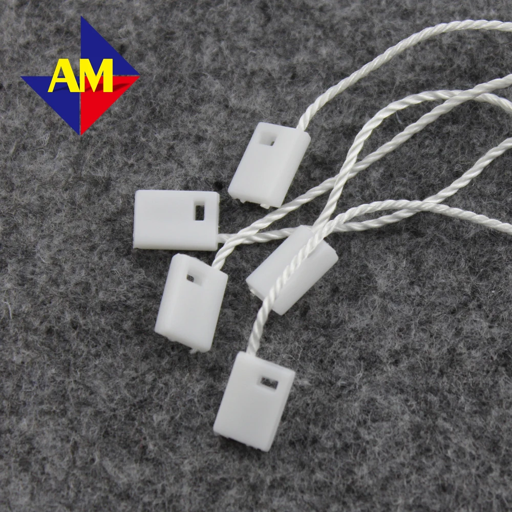 

Free Shipping 19.5cm seal lock cords for clothing hang Tag for clothing string buckle/string seal/tag ropes