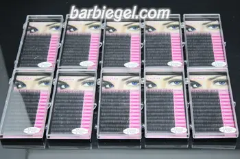 

10 cases/lot 12mm C Curve 0.10 thickness MINK eyelash extension artificial eyelash Fake Makeup False Eye Lash Eyelashes