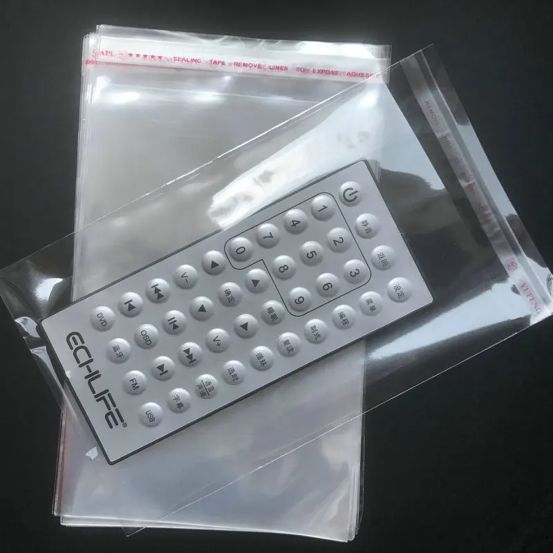 100 шт 9 см ширина прозрачные самоклеящиеся уплотнительные пластиковые пакеты подарочные ювелирные изделия упаковочный пакет для конфет упаковка герметичные печенья opp мешок 88