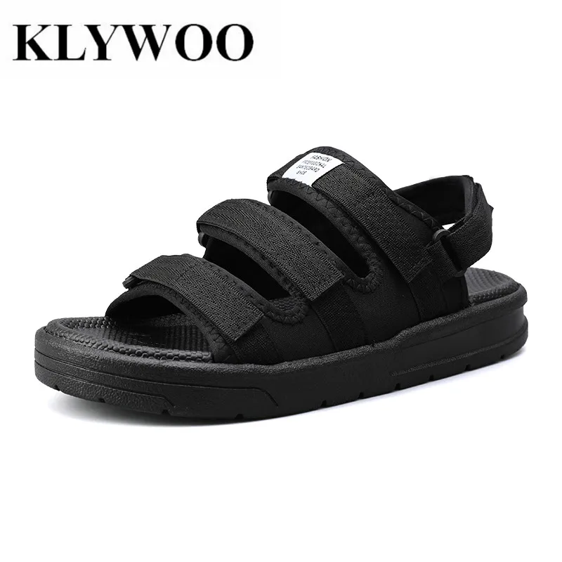 

KLYWOO Big Size 45 Summer Mens Sandals Brand Luxury Breathable Mens Shoes Slippers Beach Walking Casual Shoes Slides for men