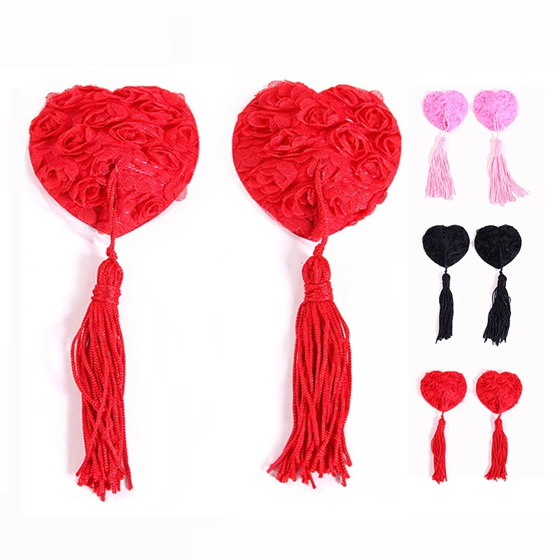  Round Flower Tassel Nipple Sticker (7)