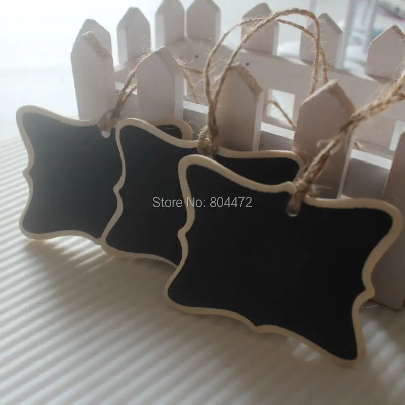 NEW Vintage Rectangle Chalk Tags Use these amazing chalkboard tags as Wine Charms | Napkin Rings