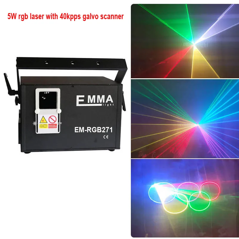

DMX 5 6 7 8 10 watt RGB laser projector,ILDA 5w rgb laser light ,5000mw full color laser lighting for dj disco club bands