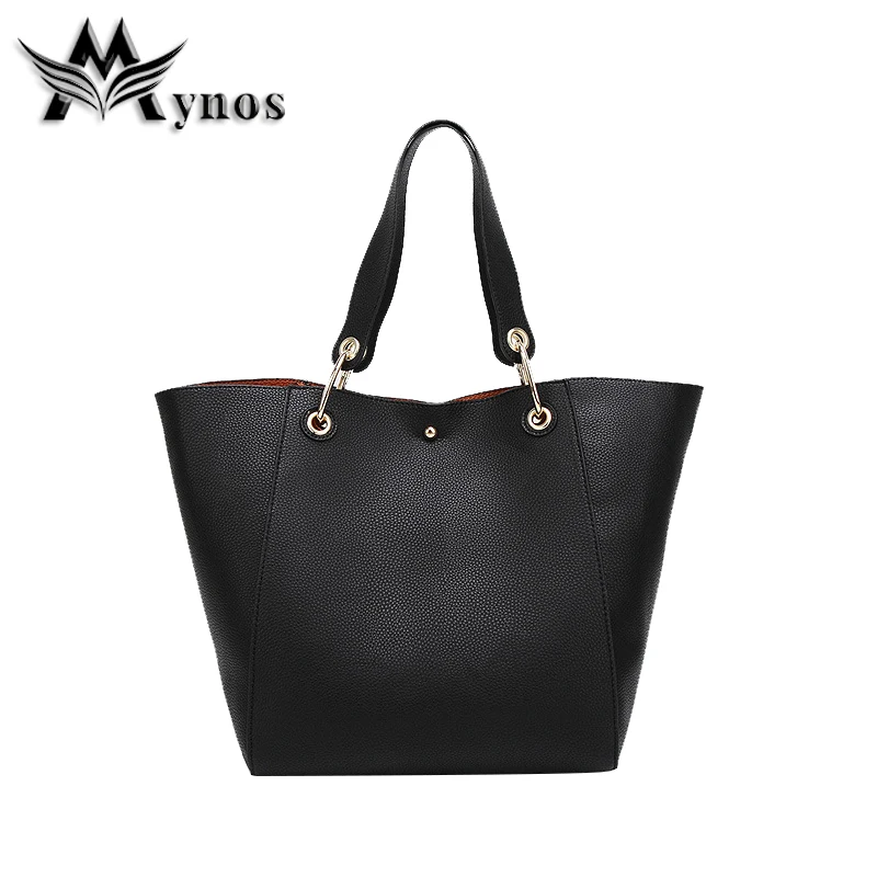 Mynos Casual Women Shoulder Bag Famou Brand Fashion Designer Handbag