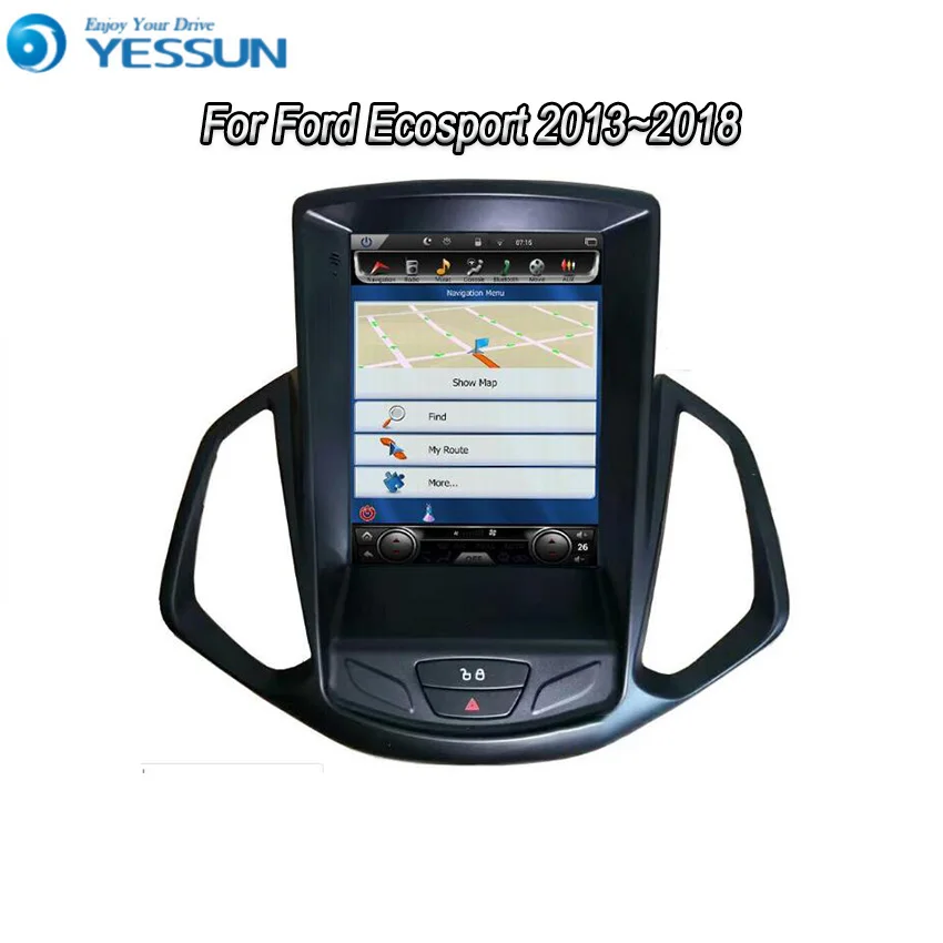 Yessun Android большой экран Автомобильный навигатор gps для Ford Ecosport 2013~ HD сенсорный экран Мультимедиа стерео плеер