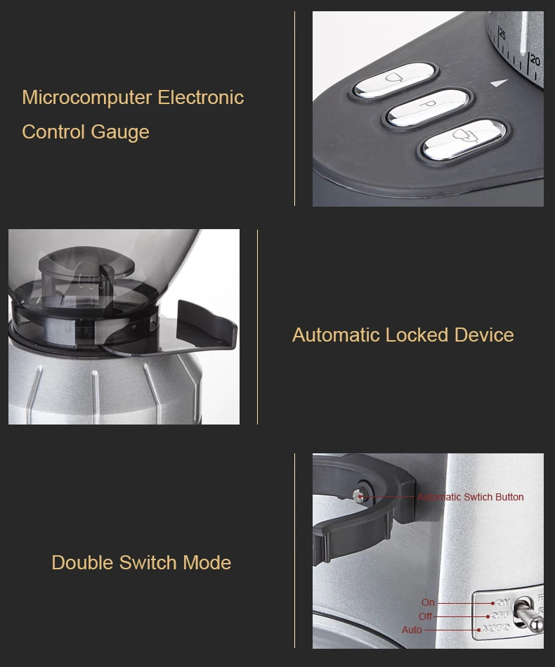 Welhome ZD16 Grinder electric Italian coffee grinder Household and