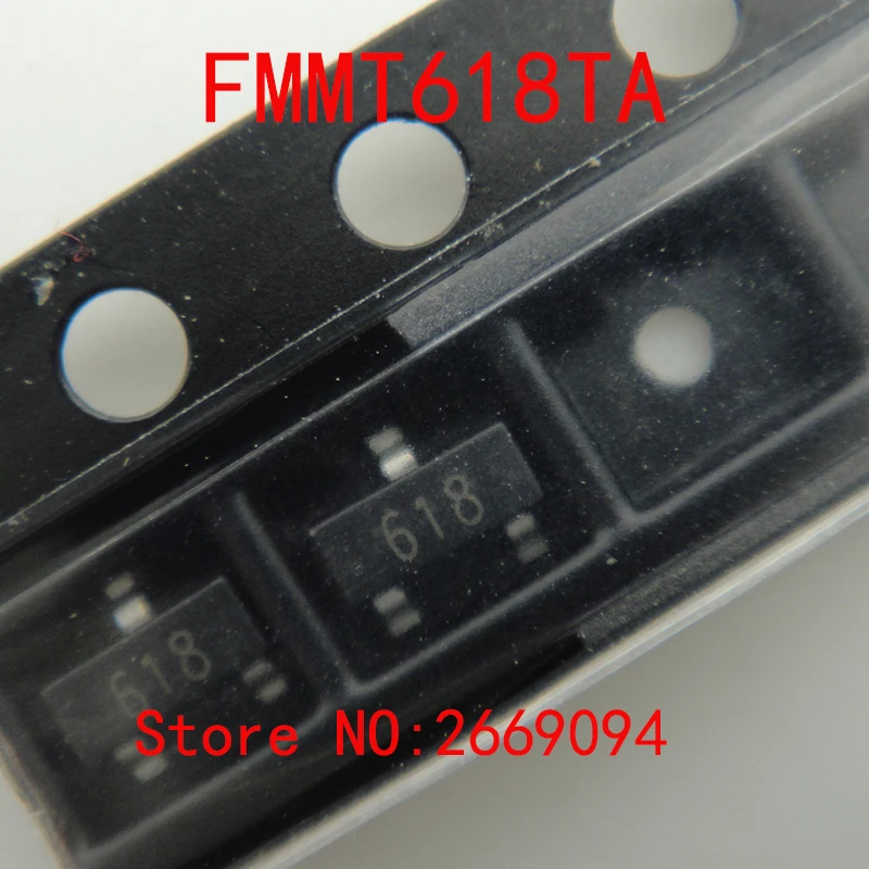 

100PCS /500PCS /3000PCS New SMD Transistor FMMT618TA FMMT618 618 Screen Printing Power Switching Transistor NPN Type SOT23