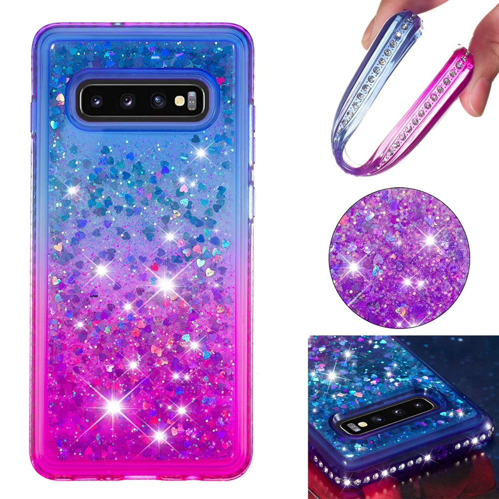 S10 Plus case sFor Fundas Samsung Galaxy S10 case Rhinestone Liquid Glitter Soft Silicone cover For Samsung Galaxy S10 S10e case S10 Plus case sFor Fundas Samsung Galaxy S10 case Rhinestone Liquid Glitter Soft Silicone cover For Samsung Galaxy S10 S10e case