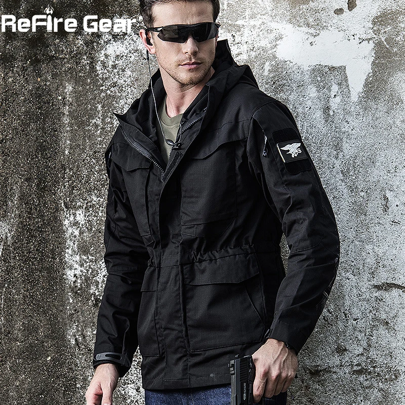 Куртка ReFire Gear Мужская камуфляжная тактическая Водонепроницаемая ветровка в