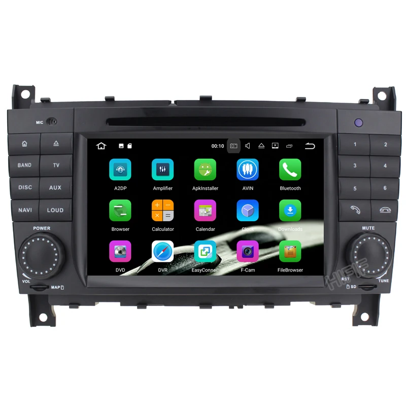 Px6 4 + 64 ГБ Android 10 Восьмиядерный 2 DIN автомобильный DVD GPS стерео для Mercedes Benz W203 W209 W219 A