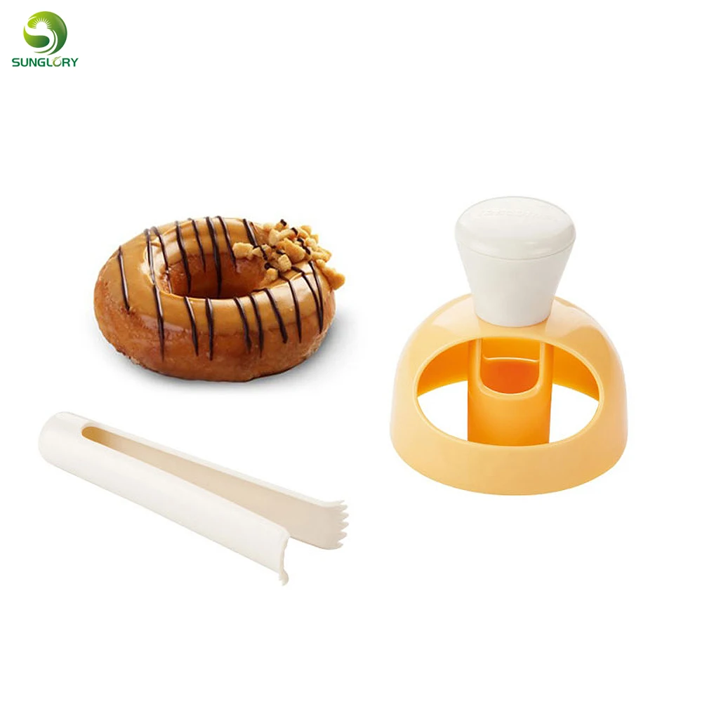 Plastic Doughnut Maker Donut Cutter Mold With Plier Desserts Sweet Food