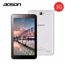 Aoson S7 2G 3G 7 inch Phone Call Tablet PCs 1GB 8GB Android 5.1 1024*600 Quad Core Dual SIM Dual Cam GPS WIFI Bluetooth Phablet
