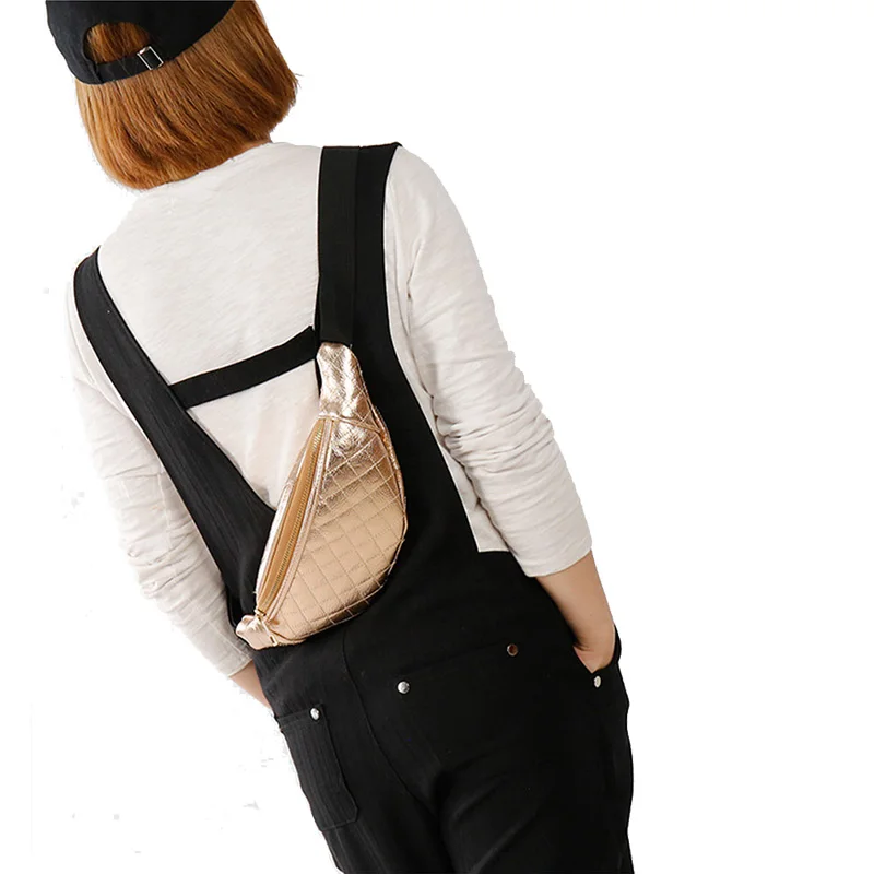 

Women Chest Bags Pu Leather For Youth Ladies Waist Bag Large Capacity Shoulder Bags For Girls Waist Packs Female Belt Rivet Hot