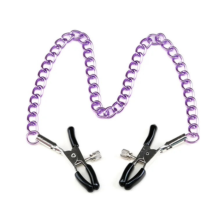 Iron chain Metal Nipple Clamps Breast Clip Clamp Female Clitoris Clips Adult Games BDSM Sex Toys | Красота и здоровье