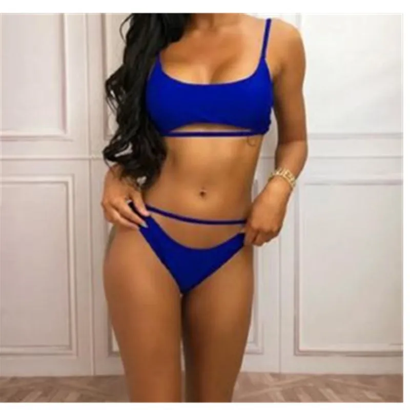 

Women Sexy Push Up Padded Bra Bandage Bikini Set Swimsuit Triangle Bathing Suit