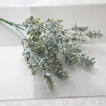 Зеленые искусственные листья, искусственные шелковые цветы эвкалипта, свадебные украшения для дома и сада, украшение стола 9214