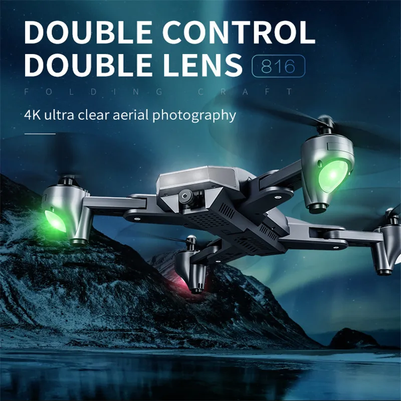 

Waya XS816 Drone with 50 Times Zoom WiFi FPV 720P/4K Aeromodulated quadcopter remote-controlled aircraft High-definition camera