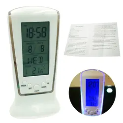 Цифровой ЖК дисплей часы с календарем термометр застывшие часы Despertador настольные часы прикроватные будильник электронные товары для дома