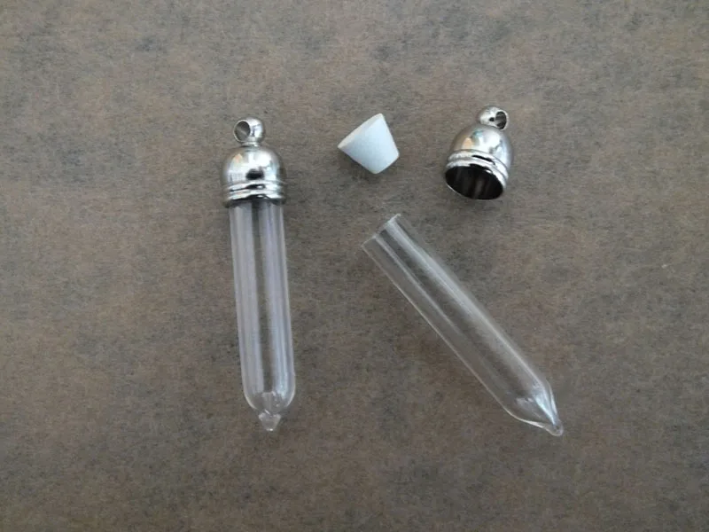 

small glass personality pendant handmade Art Necklace Service cap 31x5mm