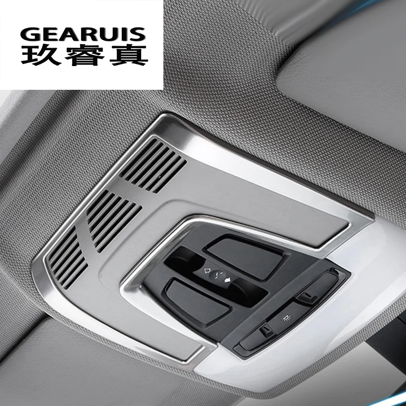 

stainless steel Car styling Interior Dome Reading Light Decoration Frame Sticker Cover Trim For BMW 3 series f30 f34 Accessories
