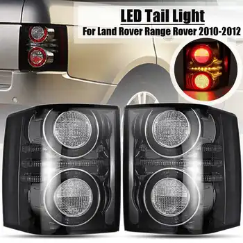 

Pair Car LED Tail Light Smoked Signal Lamp with Bulb Taillight DRL for Land Rover Range Rover 2010 2011 2012 Car Accessories