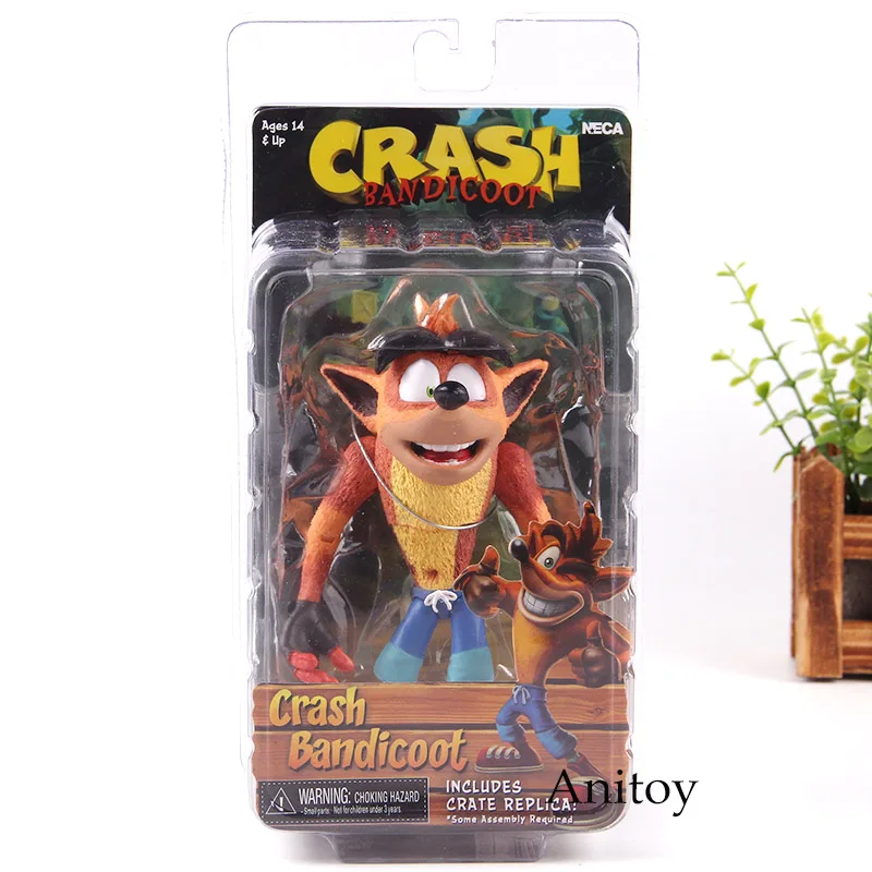 

NECA Action Figure Crash Bandicoot Movable PVC Collection Model Kids Toys for Boys