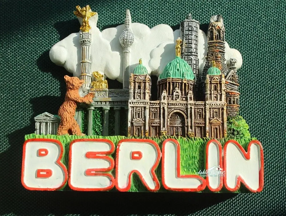 Germany, Berlin, Pariser Platz, Tourist Travel Souvenir 3D Resin