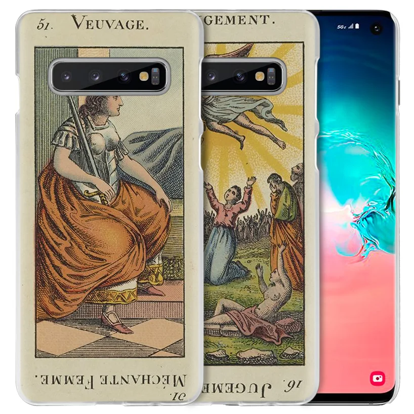 Чехол для чтения карт Таро Samsung Galaxy S10 S20 Ultra 5G S10e S9 S8 J4 J6 Plus 2018 Note 10 8 9 прозрачный