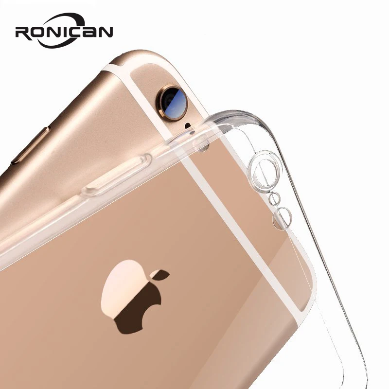 For iPhone 7 Case Protect Camera Phone Cases For iPhone 6 8 5 5s X XS XR TPU Case Transparent Back Cover For iPhone 8 6s 7 Plus