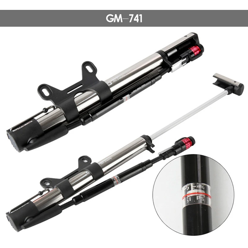 Велосипедный насос GIYO велосипедный ручной для езды на велосипеде 140 Psi MTB дорожный