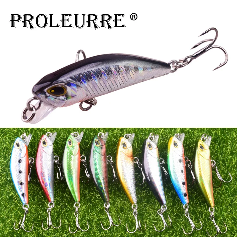 

1Pcs Boxed Sinking Minnow Fishing Lures 4.5cm 3.6g Laser Fishing Wobbler Artificial Hard Baits Bass Pike Crankbaits Swimbait