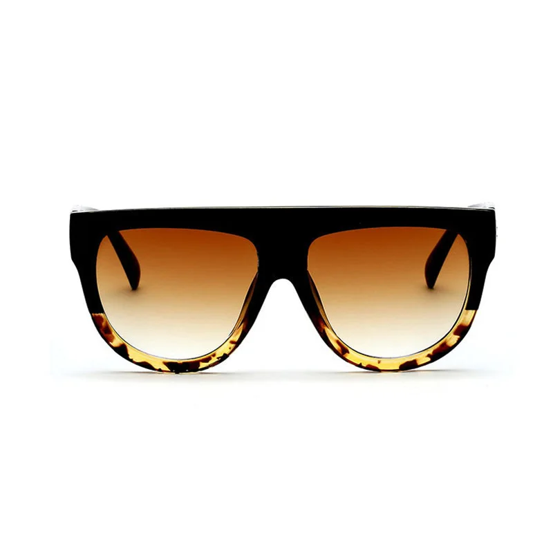 KEHU, женские солнцезащитные очки с плоским верхом, большие размеры, кошачий глаз, солнцезащитные очки, фирменный дизайн, De Sol K9250