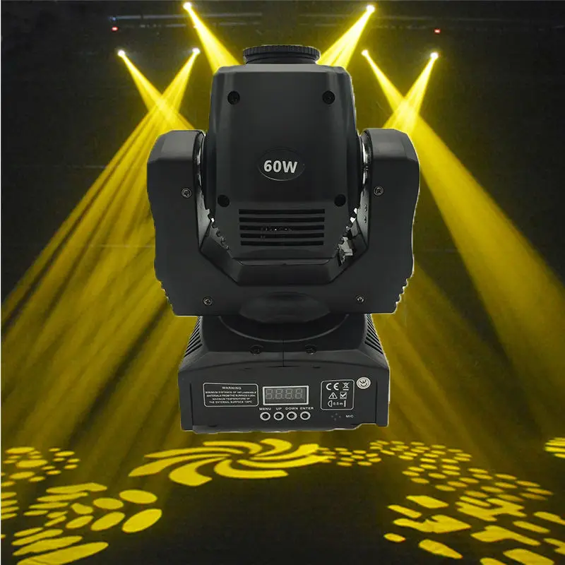 

(1 pieces/lot) Mini Spot 60W LED Moving Head Light With Gobos Plate&Color Plate,led effect 60W Mini Led Moving Head Light