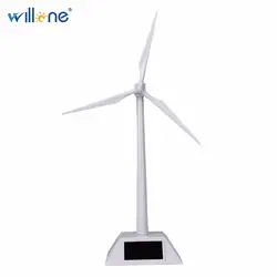 Willone 1 комплект бесплатная доставка Пластик Модель-солнечных батареях мельница ветротурбины Desktop
