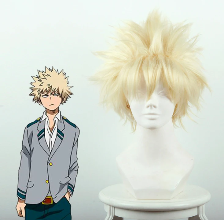 

Japanese Anime My Hero Academia Cosplay Wig Bakugo Katsuki Cosplay Wigs Halloween Carnival Cosplay Wigs