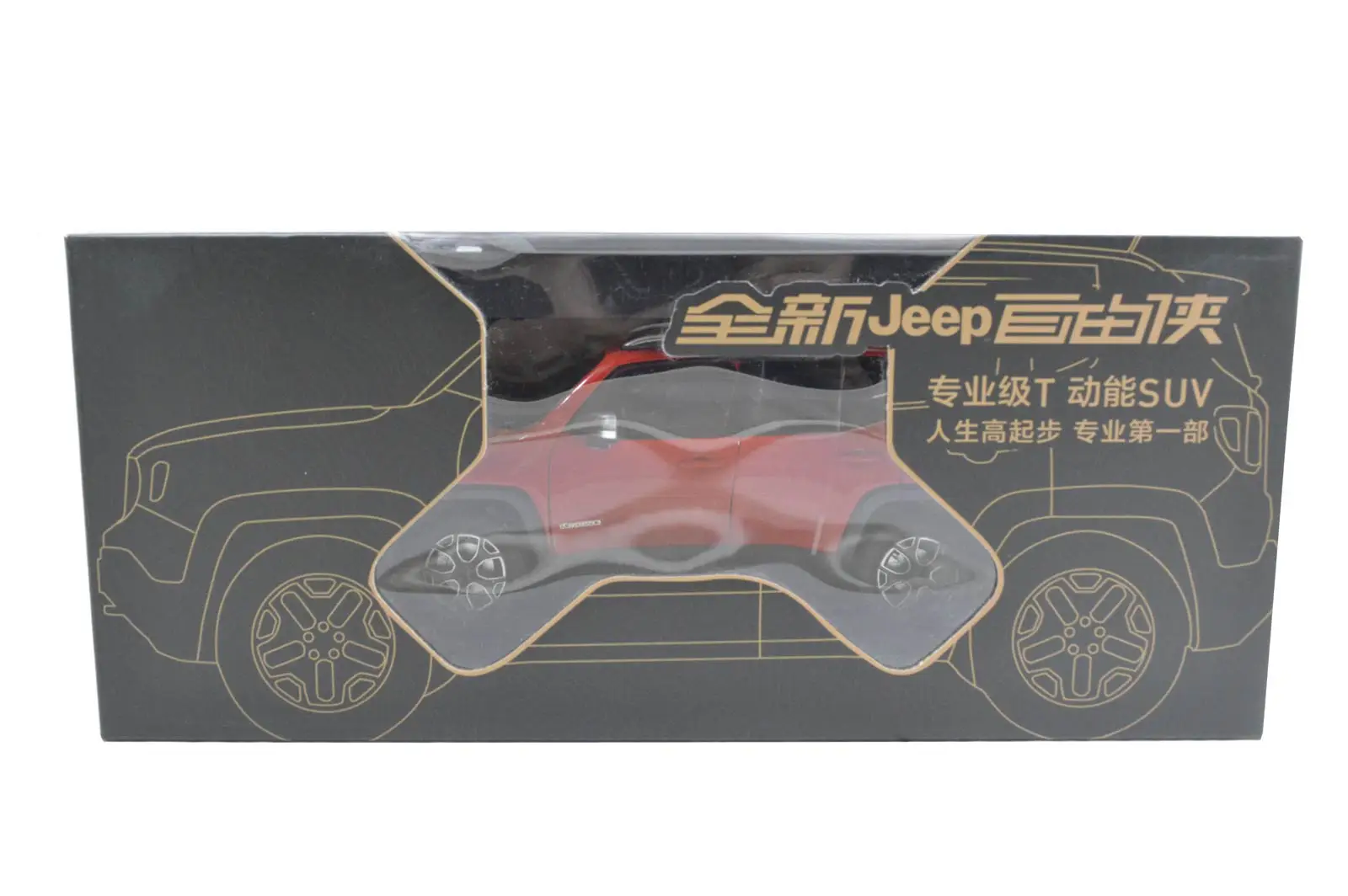 1/18 1:18 1 18 масштаб Jeep Renegade 2016 Красный статическое моделирование литье под