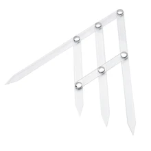 Фирма atomus 1 шт. Пластик прозрачная линейка для перманентного макияжа трафарет для коррекции бровей инструменты пропорциональный делитель линейка для нанесения татуировки инструмент