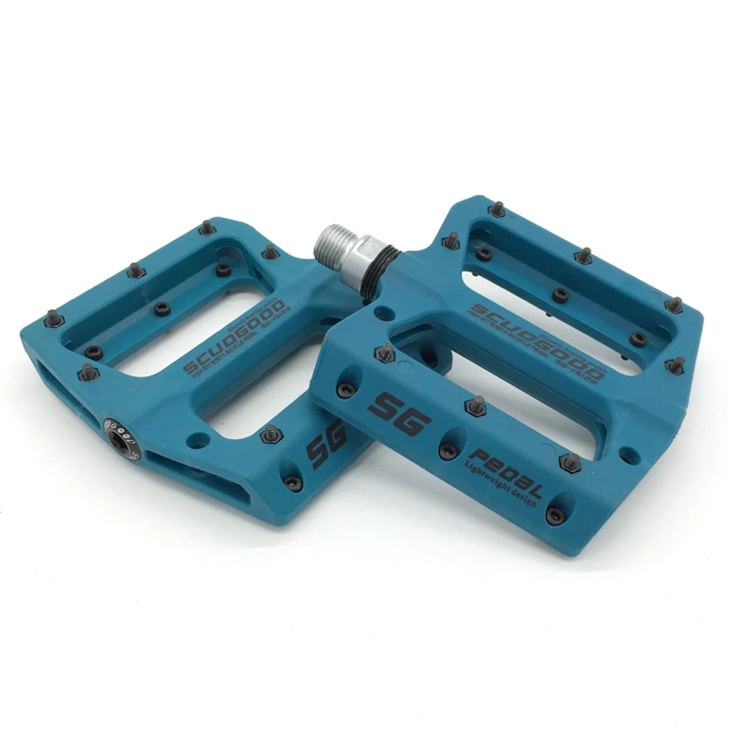 teal bike pedals