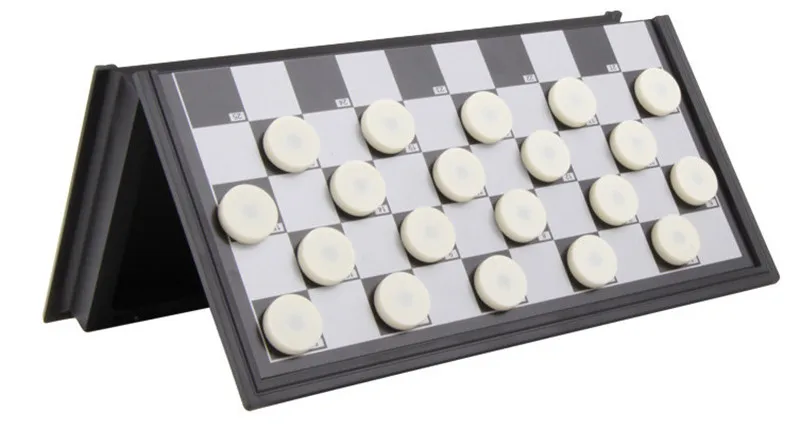 Портативная Магнитная складная доска 100 сетка шашки шахматы набор 25*25*2 см для путешествий игра студентов учатся развивать интеллект