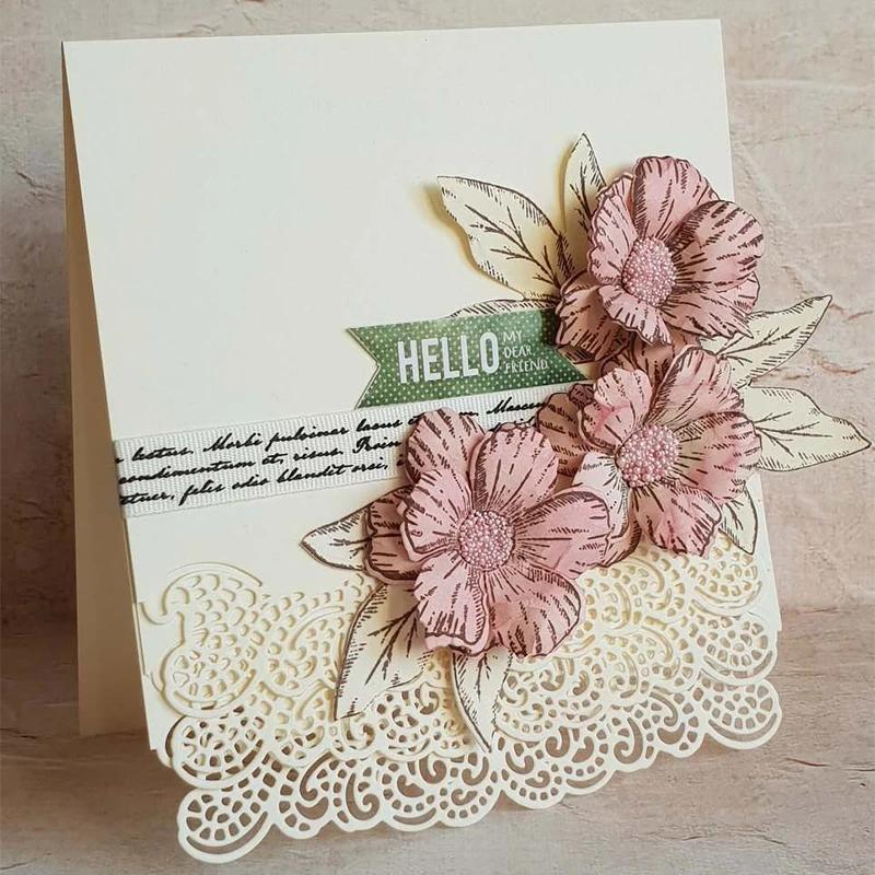 

Hollowed Lace Edge Metal Cutting Dies for DIY Craft Making Card Scrapbooking Decorative Embossing Stencils