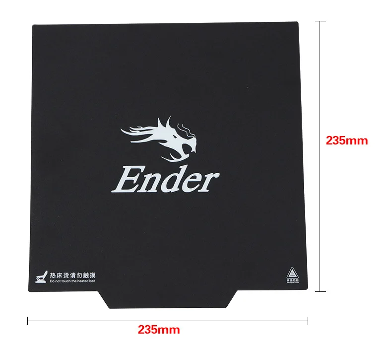 Superfície para Ender Peça da Impressora Ender Plataforma Placa Heatbed Cama Magnética Etiqueta Construir 3 Cr-10 Cr-10s Cr-20 3d 235x235 310x310 mm 2 Computador e Escritório