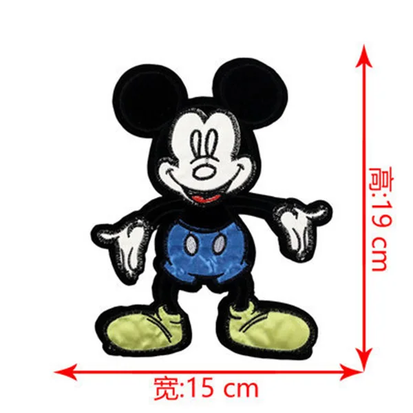 

Embroidered sew-on big Patches Clothes Sewing DIY baby Motif Applique Sticker handmade patch Cartoon decoration Minnie Mickey
