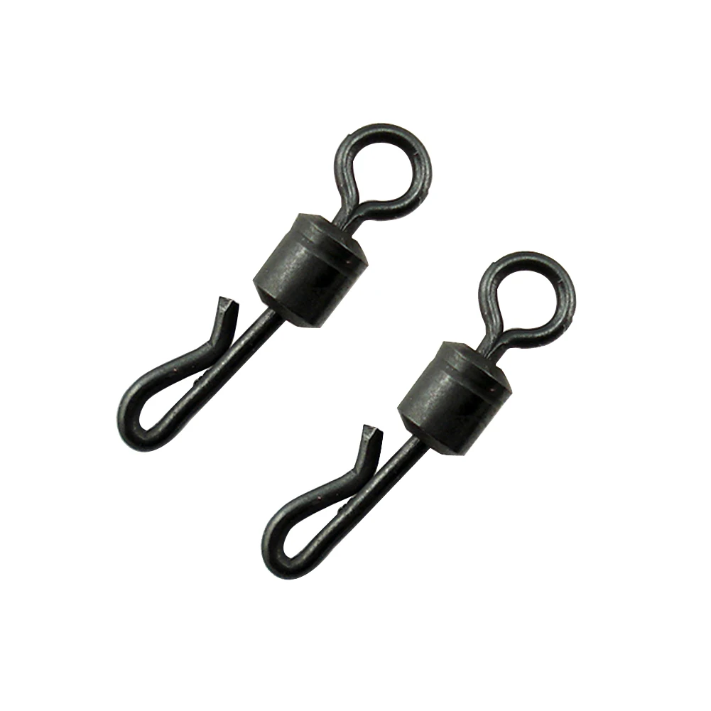 

Q Swivel Durable Portable Sturdy Robust Fishing Tools Connector Terminal Barrel Tackle Rolling Accessories Black Rolling Swivel